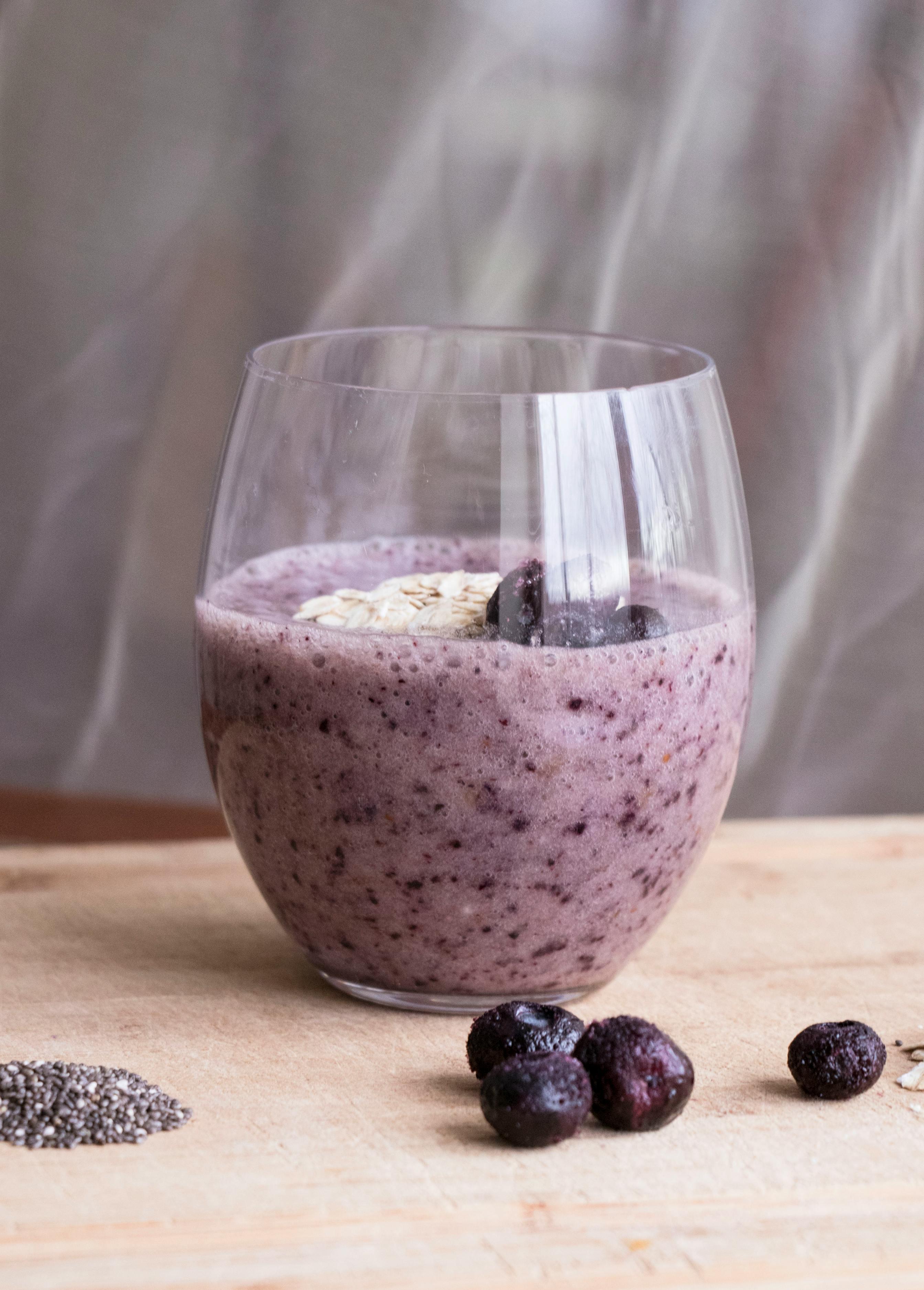 Blueberry milkshake